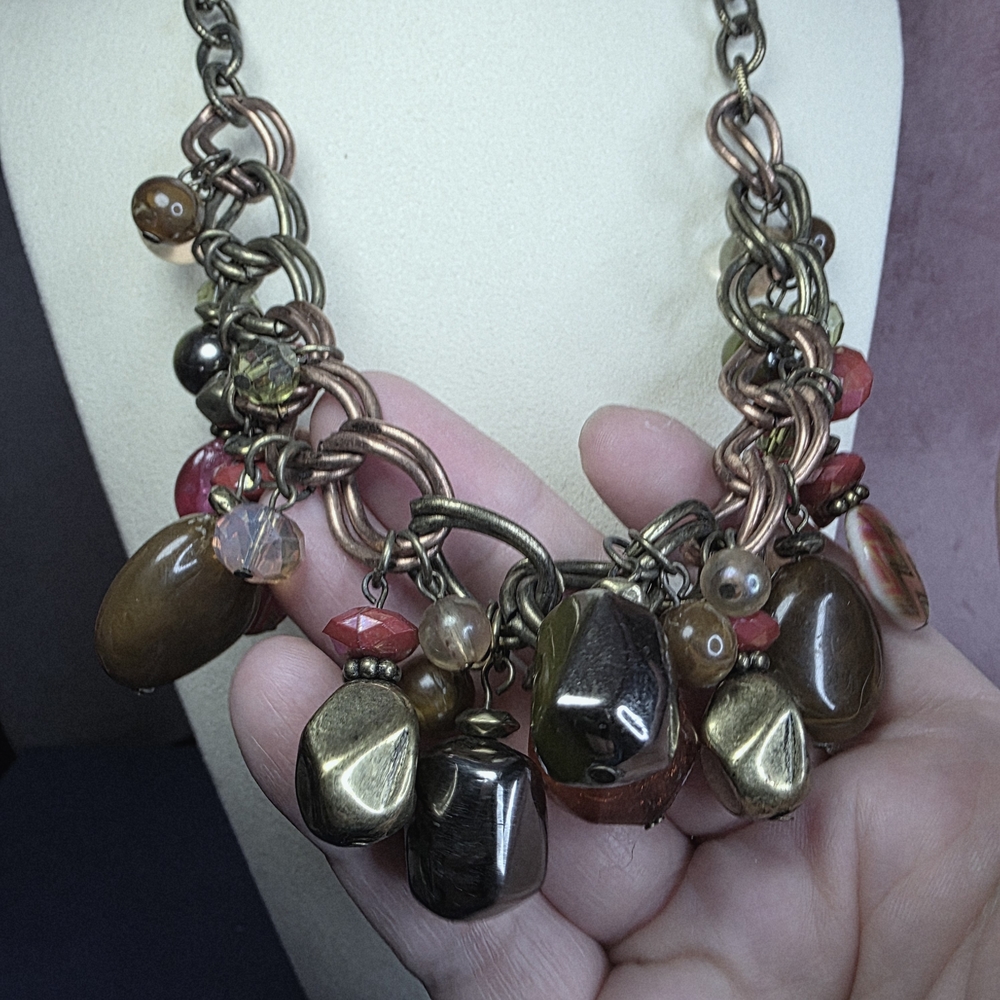 Ruby Rd Natural Stone Statement Necklace Set 3 Pc… - image 5